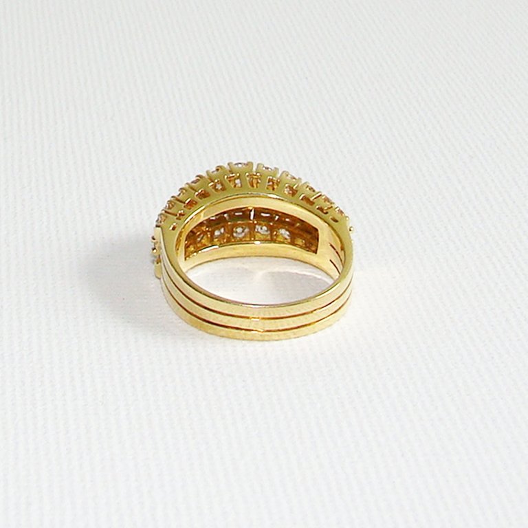Ring Gold 750 Smaragde 1,0 ct.Brillanten