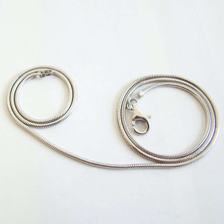 Collierkette 925 Silber Schlange 1,2 mm