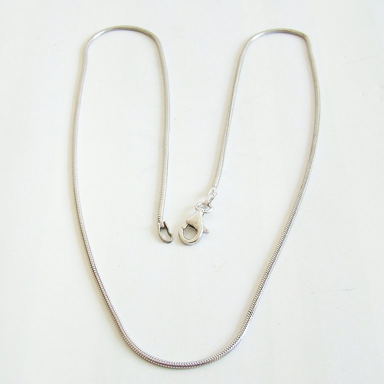 Collierkette 925 Silber Schlange 1,2 mm