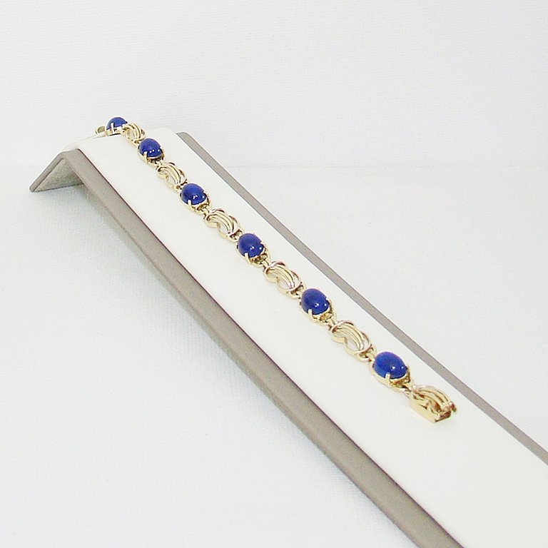 Armband Gold 585er Lapis Lazuli extravagant