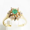Ring Gold 585er Diamanten Smaragd