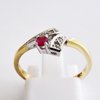 Ring Gold 585er Diamanten Rubin
