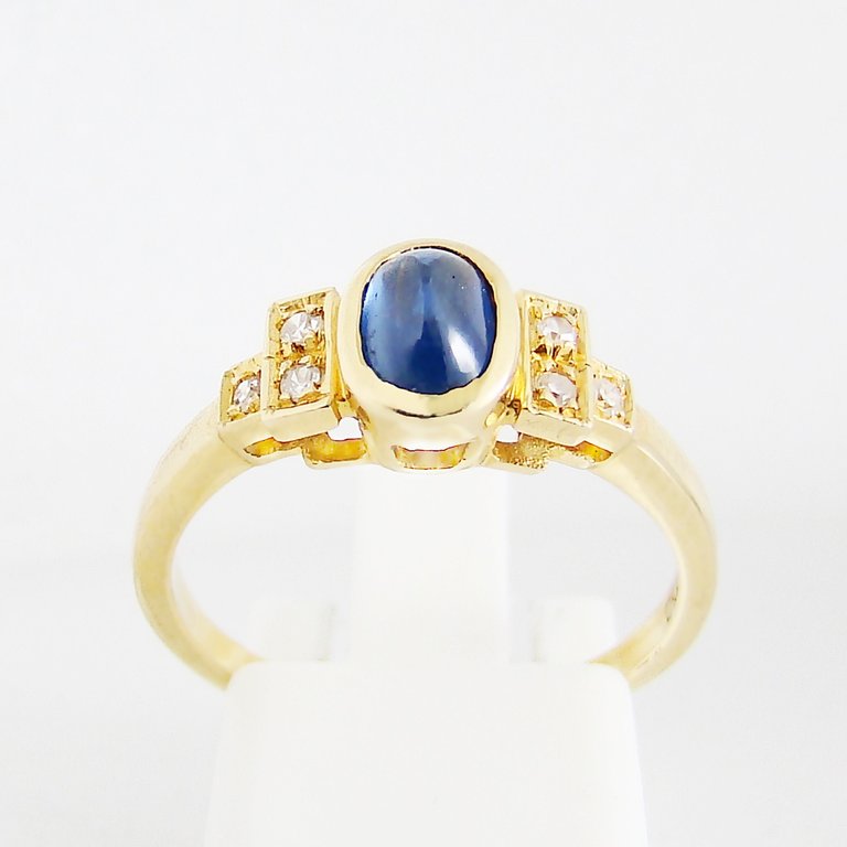 Ring Gold 750er Saphir Diamanten